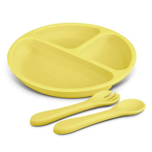 Kids Plate Sets Yellow